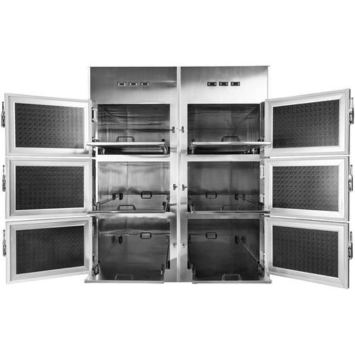 Leichenkühlzelle / 6 Körper - SKB-7A006 - Jiangsu Saikang Medical Equipment - für Leichentragen / mit Frontöffnung / für temporäre Lagerung
