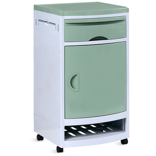 Nachttisch auf Rollen - SKS003 - Jiangsu Saikang Medical Equipment - mit Nachttisch / mit Schubladen