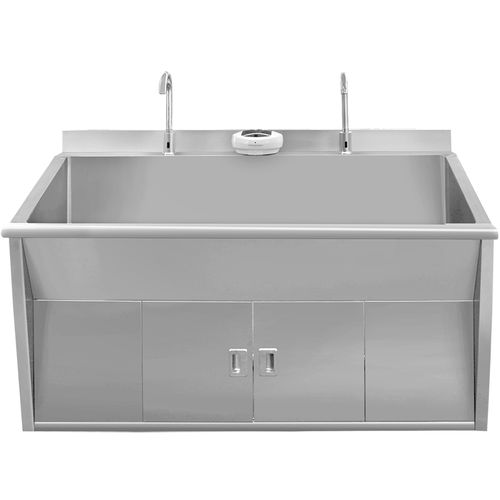 Laborspüle - SKH036 - Jiangsu Saikang Medical Equipment - medizinisch / für Entsorgungsraum / 2 Stationen