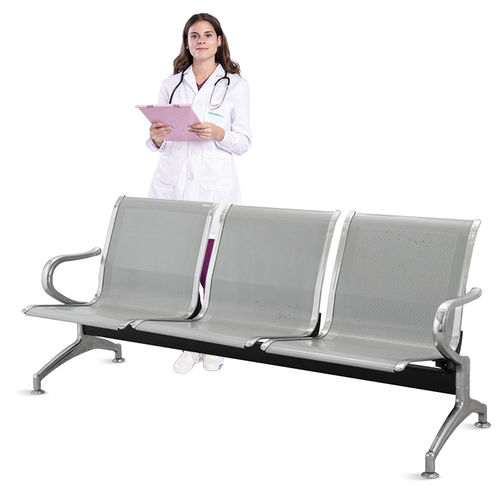 Traversenbank für Wartezimmer - SKE008 - Jiangsu Saikang Medical Equipment - mit Armlehnen / 3 Plätze