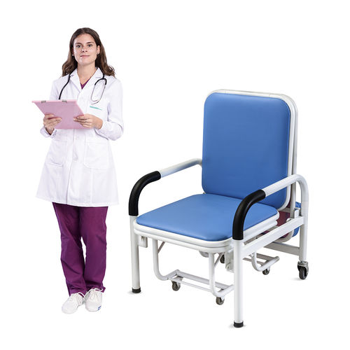 Stuhl mit Armlehnen - SKE001 - Jiangsu Saikang Medical Equipment - auf Rollen / mit hoher Rückenlehne / zusammenklappbar