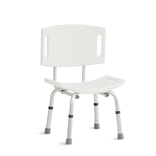 Duschstuhl mit Rückenlehne - Jiangsu Saikang Medical Equipment - für Personen mit eingeschränkter Mobilität / ergonomisch / höhenverstellbar