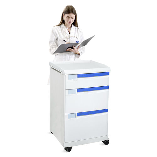 Nachttisch auf Rollen - SKS038 - Jiangsu Saikang Medical Equipment - mit Schubladen