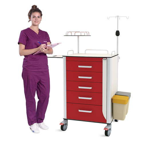 Wagen für Kliniken - SKR-ET580 - Jiangsu Saikang Medical Equipment - Notfall / für Intensivpflege / chirurgisch