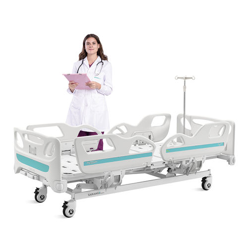 Krankenhausbett - K3v - Jiangsu Saikang Medical Equipment - manuell / höhenverstellbar / auf Rollen