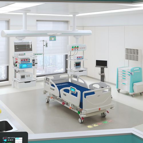 Krankenhausbett - C8c - Jiangsu Saikang Medical Equipment - elektrisch / höhenverstellbar / Trendelenburg