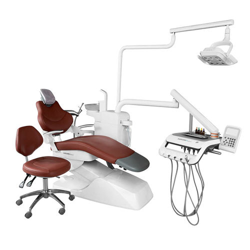 Dentaleinheit mit elektrisch bedientem Stuhl - SDL-C0241 - Jiangsu Saikang Medical Equipment - modular / mit Hygienesystem / mit Licht