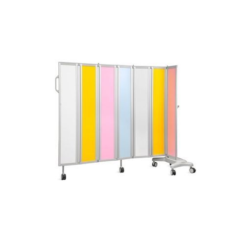 Medizinischer Bettschirm auf Rollen - SKH049-7P - Jiangsu Saikang Medical Equipment - mobil / zusammenklappbar / 7 Flügel