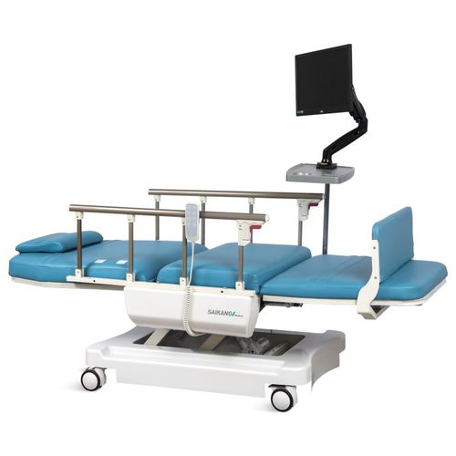 Elektrischer Hämodialysesessel - SKE-188A - Jiangsu Saikang Medical Equipment - ergonomisch / höhenverstellbarer / mit verstellbarer Rückenlehne