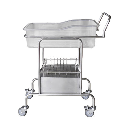Wiege für Krankenhäuser auf Rollen - YFY126L - Jiangsu Yongfa Medical Equipment Technology - mit fester Höhe / mit Stauraum / Edelstahl