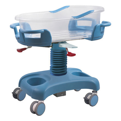 Wiege für Krankenhäuser auf Rollen - YFY068L-W1 - Jiangsu Yongfa Medical Equipment Technology - höhenverstellbar / Aluminium / transparent