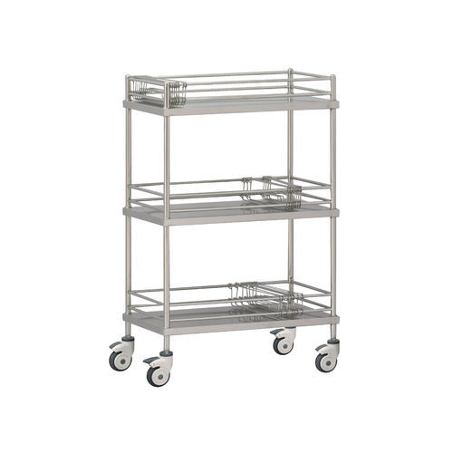 Edelstahlwagen - YFQ-T33 - Jiangsu Yongfa Medical Equipment Technology - mit Regal / mobil