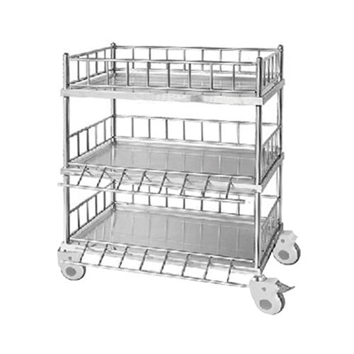 Edelstahlwagen - YFQ-T31 - Jiangsu Yongfa Medical Equipment Technology - mit Regal / mobil