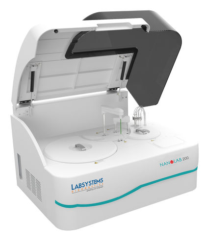 Automatisiertes biochemisches Analysegerät - Nanolab 200 - Trivitron Healthcare - Tisch / kompakt / Direktzugriff