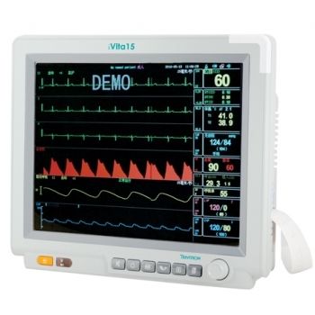 Tragbarer Patientenmonitor - IVita 15 - Trivitron Healthcare - kompakt / EKG / RESP