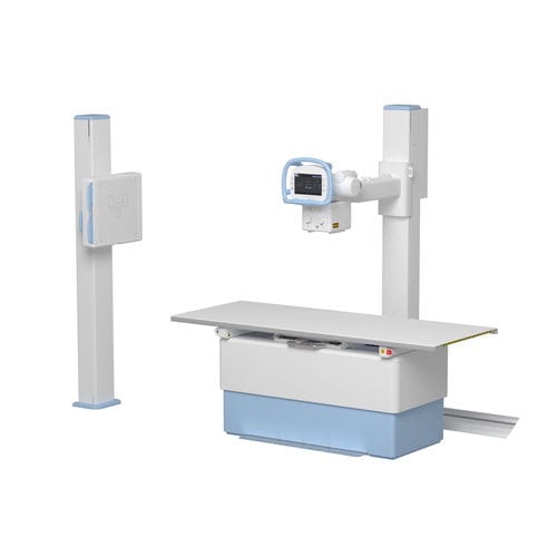 Digitales Röntgensystem - AeroDR FX - Konica Minolta Healthcare - für multifunktionale Röntgenaufnahmen / mit bodenstehendem Bucky