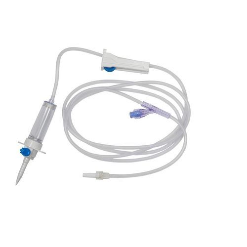 Polyvinylchlorid-Infusionsset - Lars Medicare Pvt Ltd. - mit Y-Verbinder / mit Absperrhahn / mit Tropfkammer