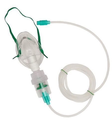 PVC-Sauerstoffmaske - Lars Medicare Pvt Ltd. - zum Einmalgebrauch / verstellbar / transparent