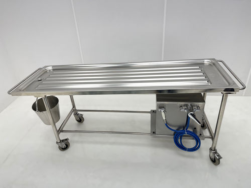 Anatomietisch für Histopathologie-Labor - LEEC  - mobil / Edelstahl