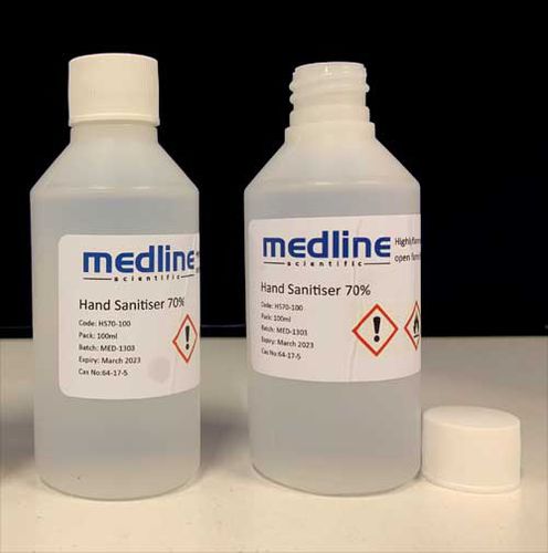 Hydroalkoholische Lösung / 70% - MDHS70-100 - Medline Scientific - 100 ml