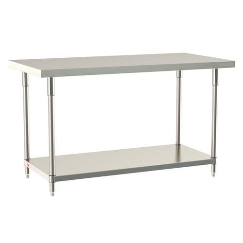 Arbeitstisch - TW-FS-304-S - InterMetro - Labor / rechteckig / Edelstahl