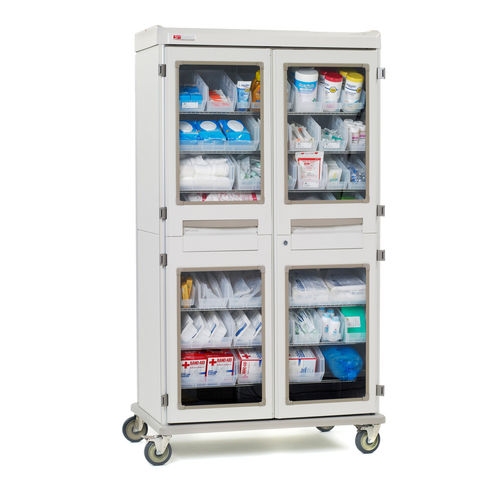 Schrank für Verbrauchsmaterial - Starsys XD - InterMetro - für Gesundheitseinrichtungen / mobil / mit Regal
