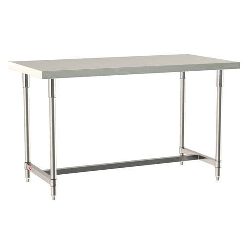 Arbeitstisch - TableWorx - InterMetro - Mobiler / Edelstahl / höhenverstellbar