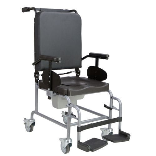Garderobenstuhl für Personen mit eingeschränkter Mobilität - ANDALUS - ORTHOS XXI - mit Armlehnen / mit Eimer / auf Rollen
