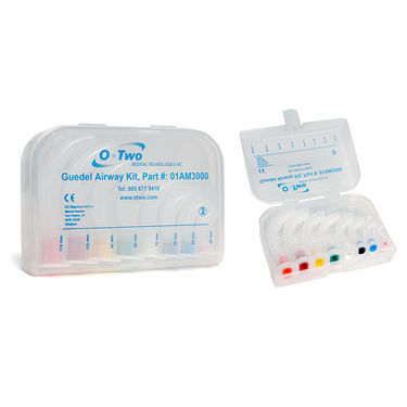 Ansaugkanüle - 01AM300 series - O-Two Medical Technologies - für oropharyngeale Intubation / Guedel / gebogen