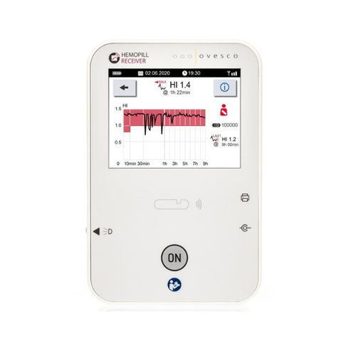 Medizinisches Biosignalerfassungssystem - HemoPill® Receiver - Ovesco Endoscopy - drahtlos / tragbar