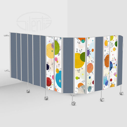 Zusammenklappbarer Medizinischer Bettschirm - 06215-APO-O - Silentia - 7 Flügel / Optionen