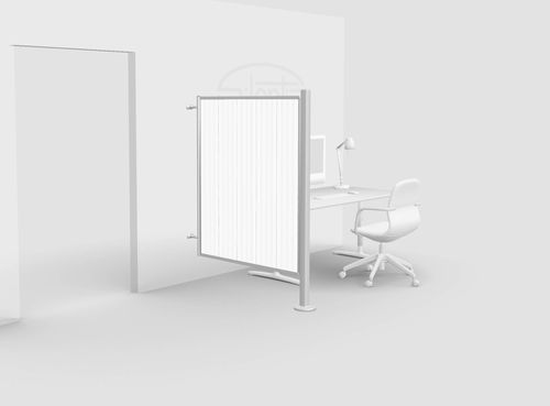 Stationärer Medizinischer Bettschirm - 06250-D - Silentia - wandmontiert