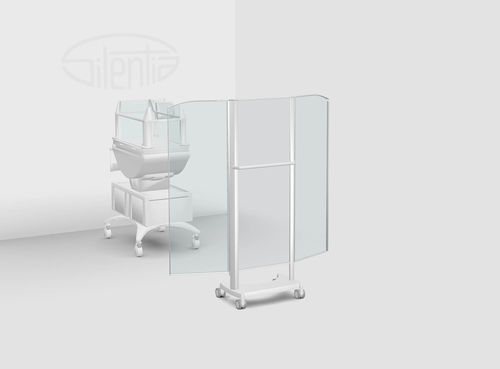 Mobiler Medizinischer Bettschirm - 06522-CP - Silentia - 3 Flügel