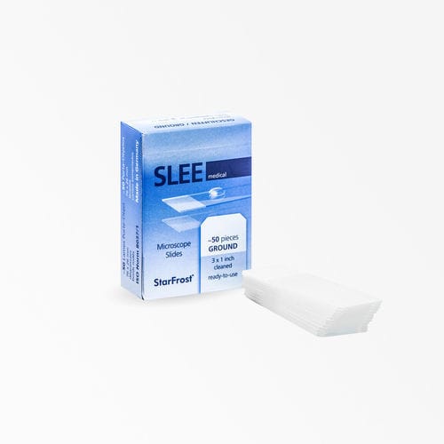 Selbstklebender Objektträger für Mikroskop - StarFrost® - SLEE medical GmbH