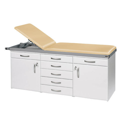 Manuelle Untersuchungsliege - Sun-CS1W - Sunflower Medical - mit fester Höhe / mit Stauraum / 2 Ebenen