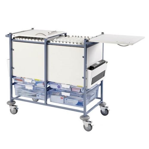 Medizinischer Wagen - Sun-MNT20-DCL - Sunflower Medical - für Krankenakten / Lager / Edelstahl