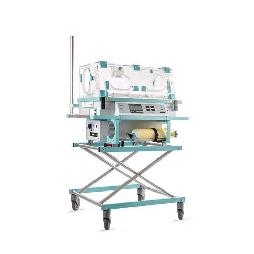Inkubator für Neugeborene / für Transport - TI-401 - TSE spol. s r.o. - auf Rollen / höhenverstellbar / pedalbetrieben