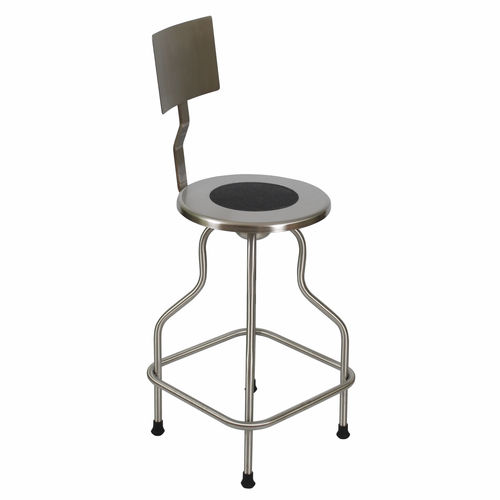Hocker für Arztpraxis - SS6700 - UMF Medical - mit Rückenlehne / Edelstahl