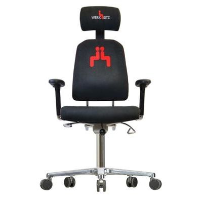 Bürostuhl auf Rollen - WS 9320 ALCANTARA - Werksitz - mit Armlehnen / höhenverstellbar / Dreh