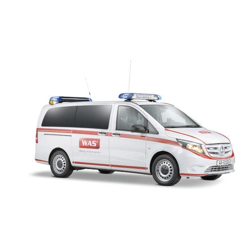 Transporter-Notarzteinsatzfahrzeug - WAS 100 - WAS - Wietmarscher Ambulanz- und Sonderfahrzeug - automatisch