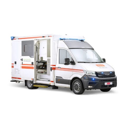 Elektro-Ambulanz - WAS 500 E - WAS - Wietmarscher Ambulanz- und Sonderfahrzeug - für Rettungsmanöver / Kofferfahrzeug / 4x4
