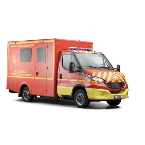 Elektro-Ambulanz - WAS 500 E VSAV - WAS - Wietmarscher Ambulanz- und Sonderfahrzeug - Kofferfahrzeug / 4-Tragen