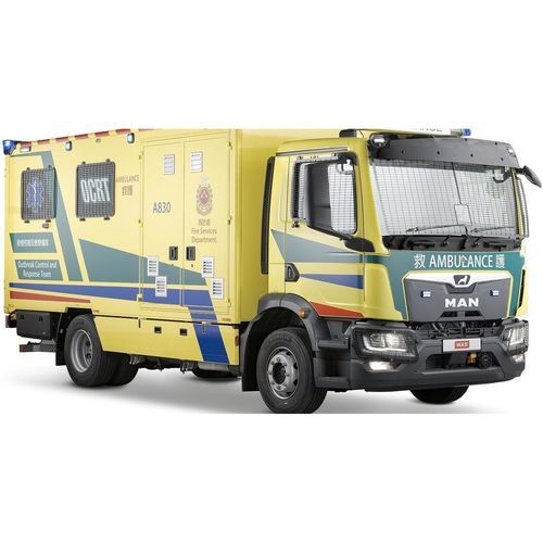 Infektionsambulanz - WAS 500  - WAS - Wietmarscher Ambulanz- und Sonderfahrzeug - für Intensivpflege / zur Isolierung / Kofferfahrzeug