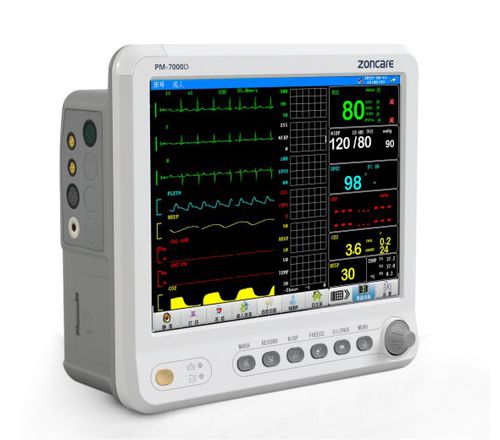 Tragbarer Multiparameter-Monitor - PM-7000D - Zoncare Electronics - EKG / RESP / TEMP