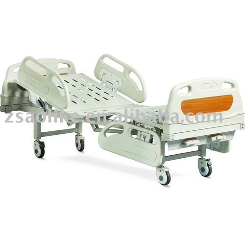 Krankenhausbett - ALK06-A236P - Zhongshan Aolike Medical Equipment Technology - manuell / höhenverstellbar / auf Rollen
