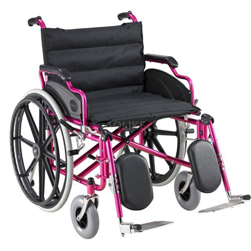 Manueller Rollstuhl - ALK951BC-56 - Zhongshan Aolike Medical Equipment Technology - für Übergewichtige / zur Nutzung im Freien / mit Fußstütze
