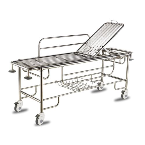 Transport-Fahrtrage - ALK06-A103B - Zhongshan Aolike Medical Equipment Technology - manuell / mit verstellbarer Rückenlehne / 2 Ebenen
