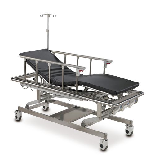 Transport-Fahrtrage - ALK06-A105B - Zhongshan Aolike Medical Equipment Technology - manuell / höhenverstellbar / mit verstellbarer Rückenlehne