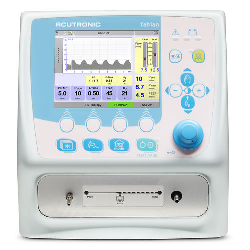 Notfallbeatmungsgerät - fabian Therapy evolution - ACUTRONIC Medical Systems - für Kliniken / elektronisch / für Neugeborene