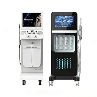 Mikrodermabrasionseinheit - Hifu-5D + Microcrystalline  - Beijing Winkonlaser Technology - HIFU-Hautverjüngungseinheit / auf Wagen